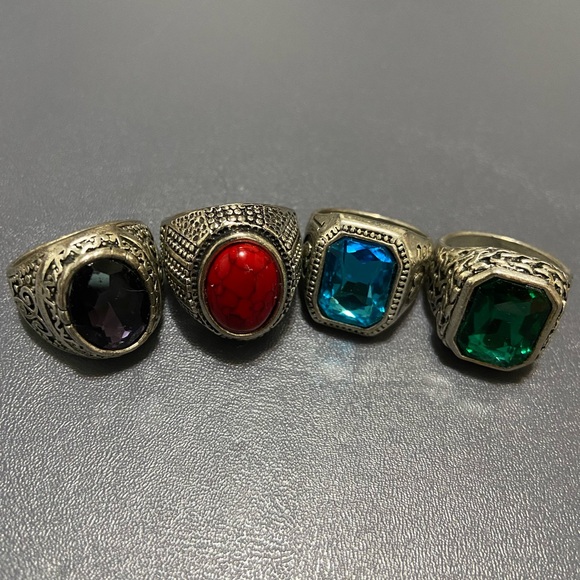 Jewelry - Vintage Style Gemstone Rings Tops Stone Rings Sz 7.5 Women’s -New